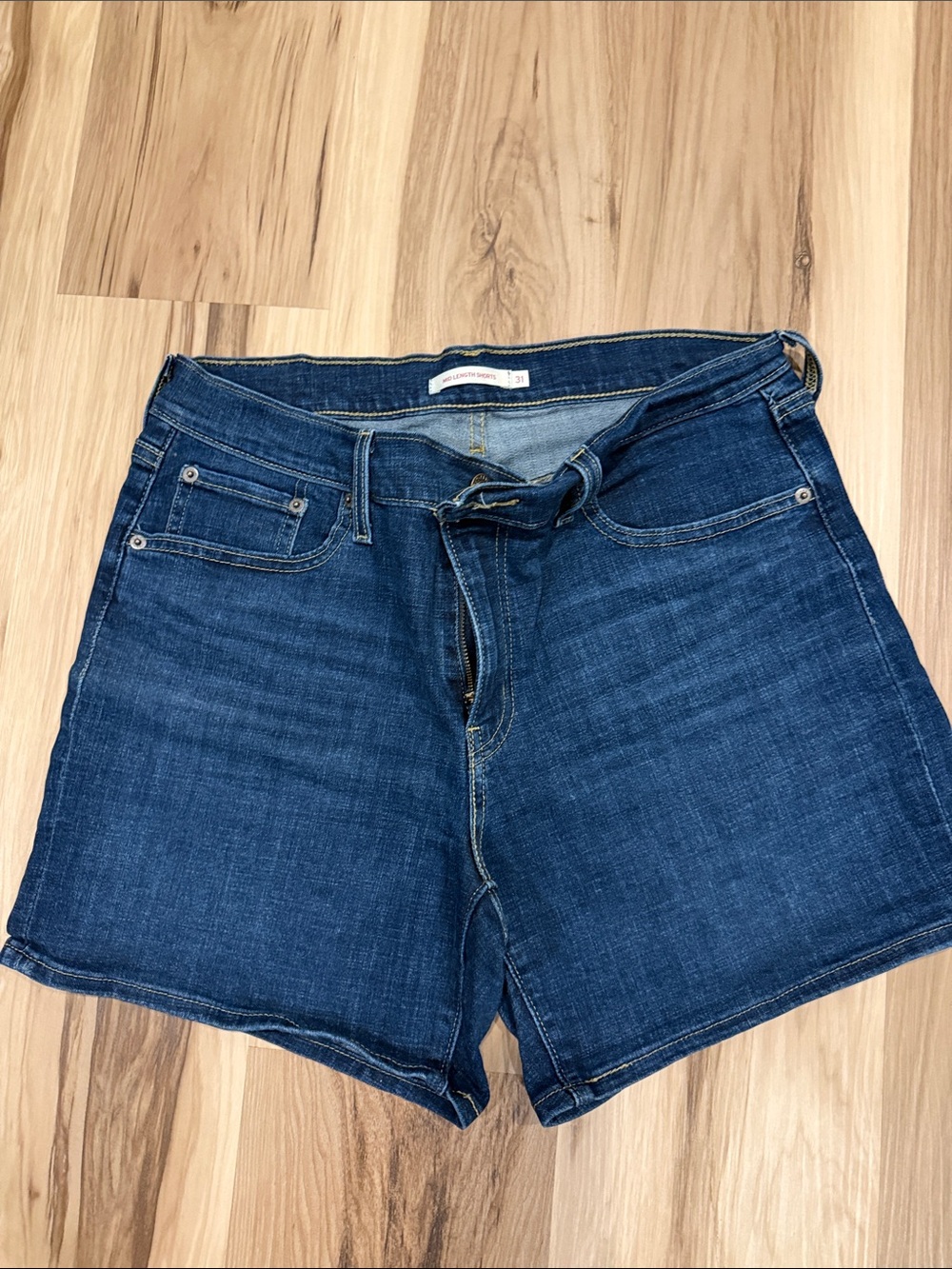 Levi's Dark Blue Denim Jean Shorts